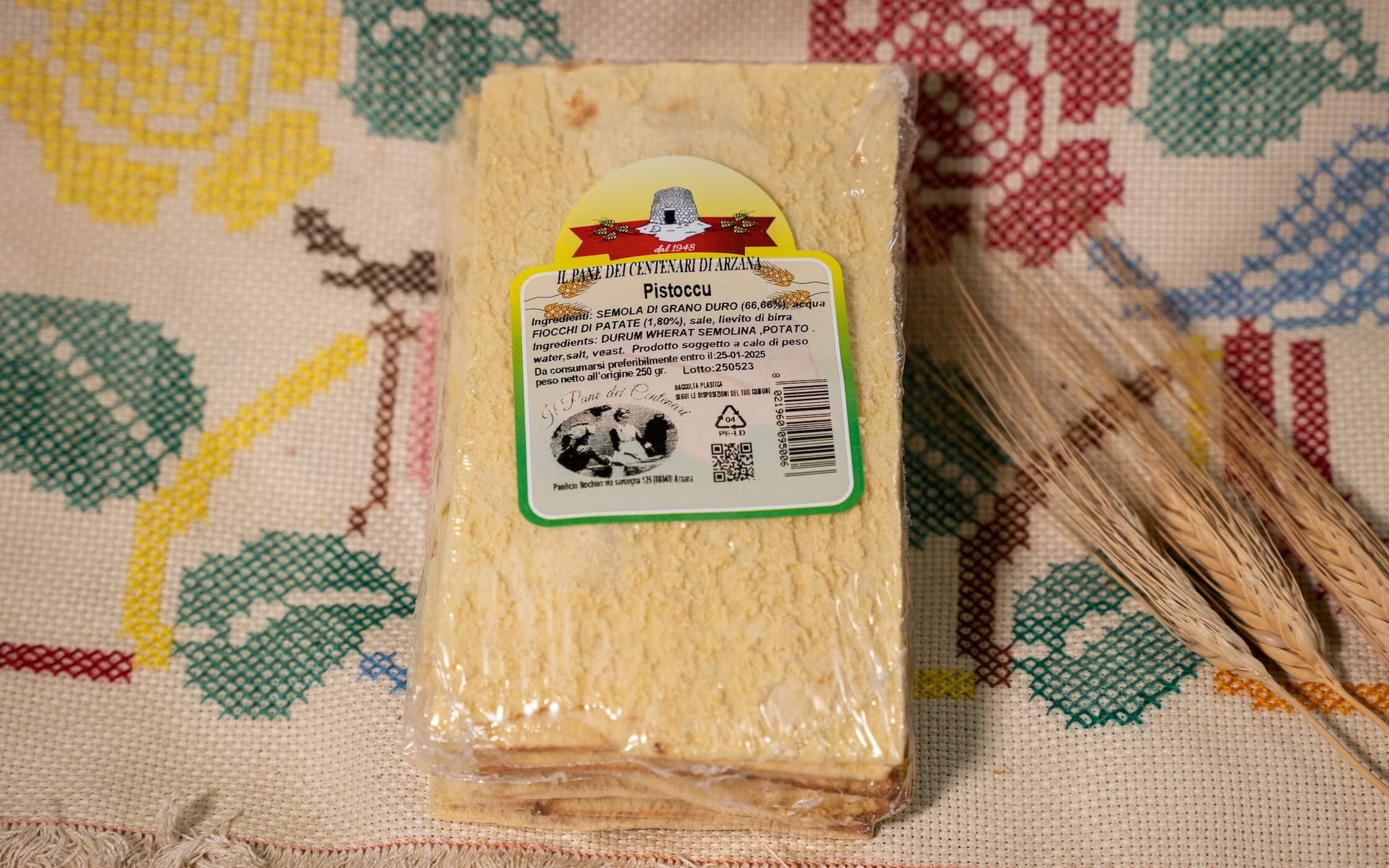 Pistoccu tradizionale di Arzana – Pane sardo croccante e autentico
